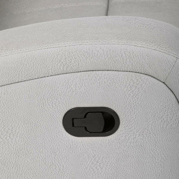 Polohovací křeslo Triple (stříbrná)