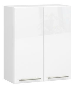 Horní kuchyňská skříňka Ozara W60 H720 (bílá + bílý lesk)