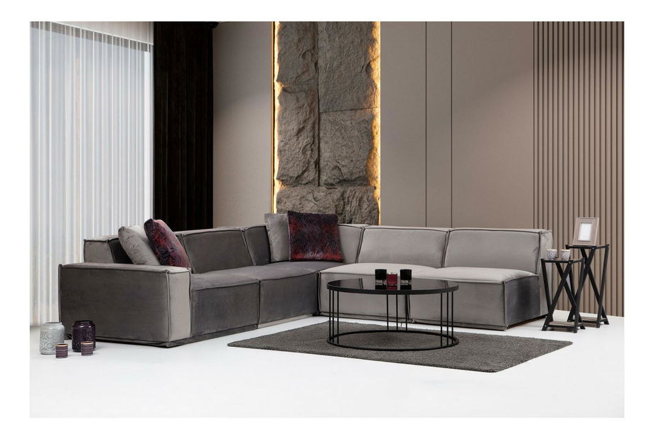 Rohová sedačka Legaletta 4 (šedá)