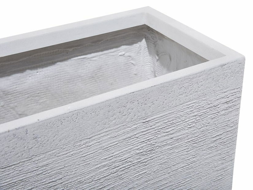 Květináč MIMA 24x50x23 cm (keramika) (bílá)