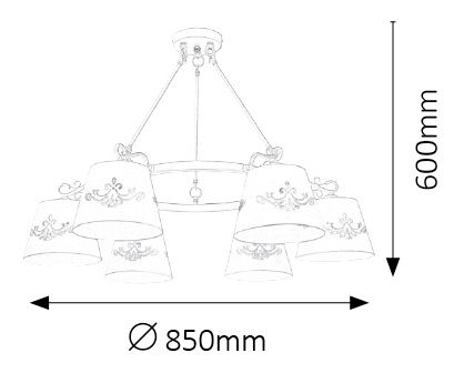 Stropní svítidlo Anna 2235 (matná bílá)