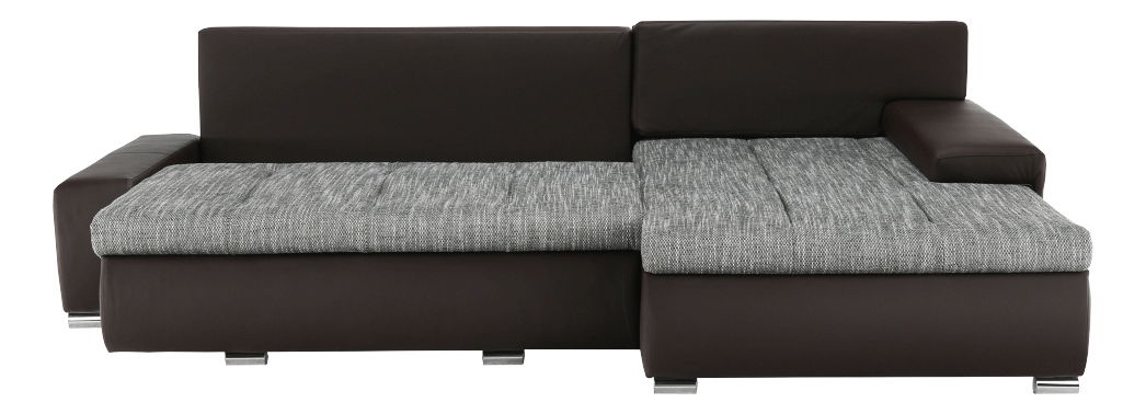 Rohová sedací souprava Gisoilp (hnědá + hnědošedá)