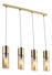 Závěsné svítidlo Annika 21000-4HM (moderní/designové) (zlatá matná + jantar)