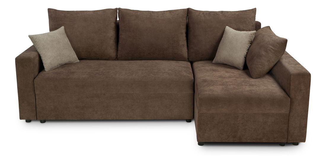 Rohová sedací souprava BRW Przemek II Lux 3DL.RECMU (hnědá) (P)