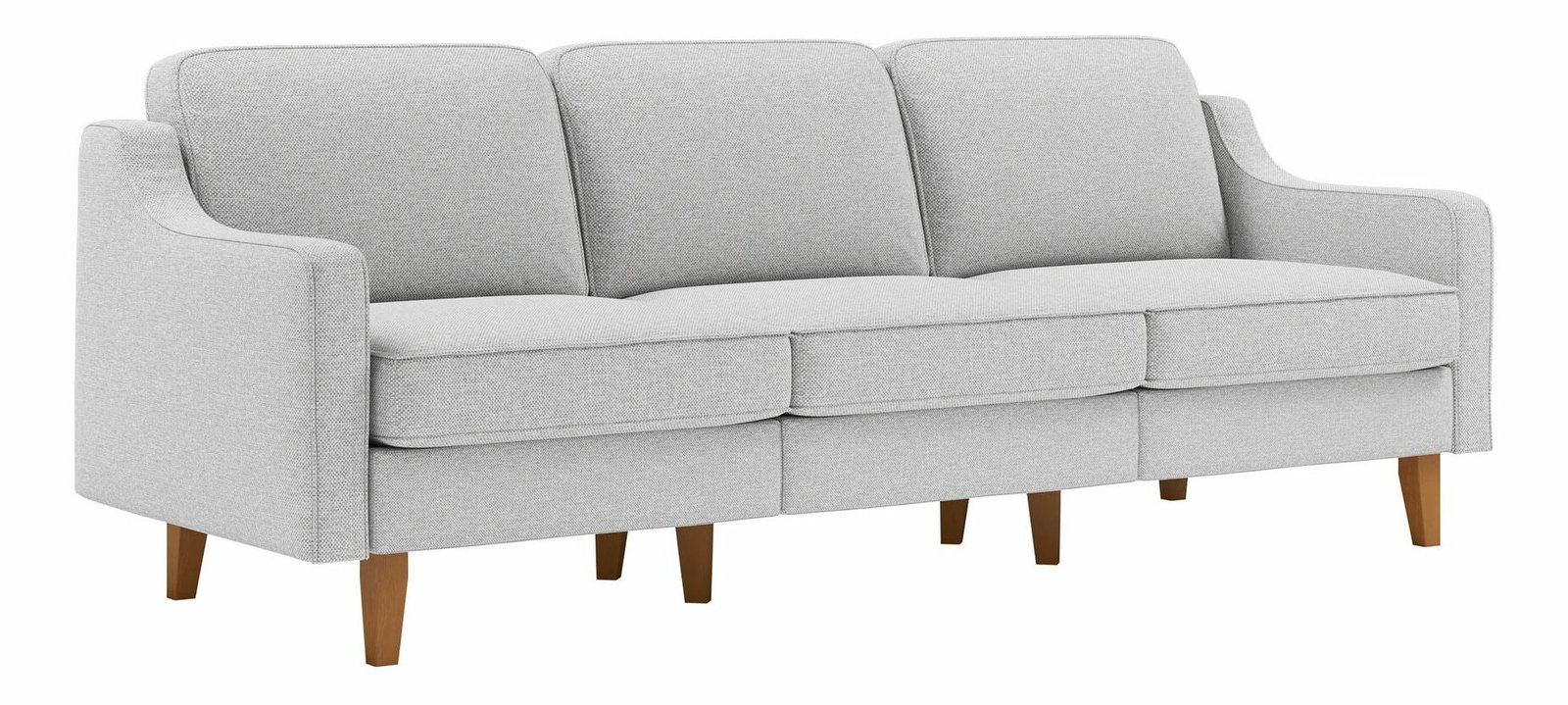 Pohovka Dělají E (světle šedá + ořech)