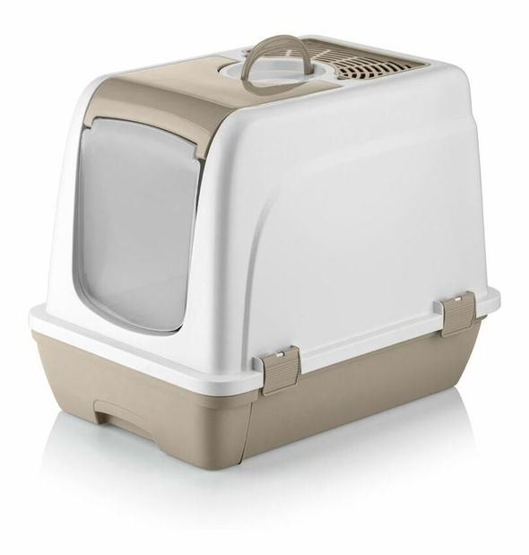 Kočičí záchod Catty (bílá + cihlová)