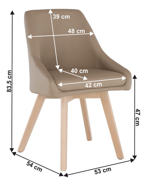 Jídelní židle Terra (béžová)