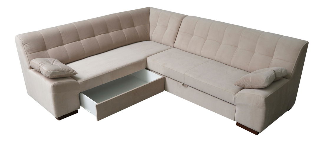 Rohová sedací souprava Rodera (krémová) (P)