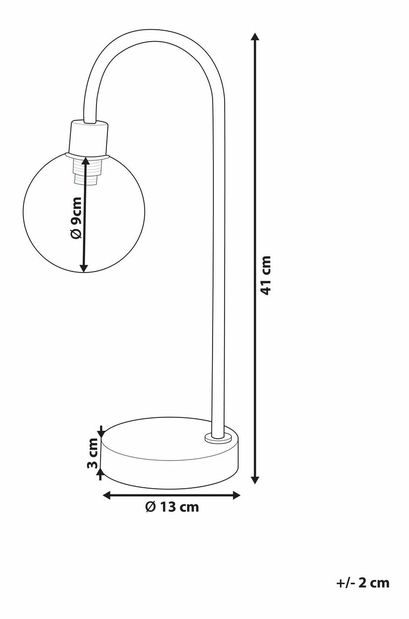 Stolní lampa Rams (stříbrná)