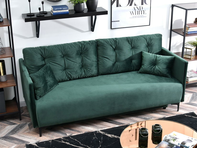 Pohovka dvousedačka Mastil (černá)