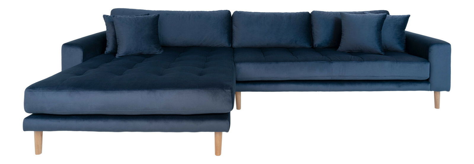 Rohová sedací souprava (L) Lvaveriaora (tmavě modrá)