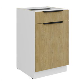 Dolní kuchyňská skříňka Carminia 50 D 1F 1S BB PREMIUM BOX (dub cremona + bílá)