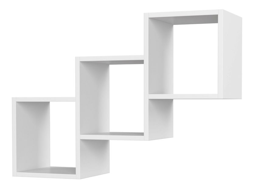 Nástěnná police Selima (bílá)