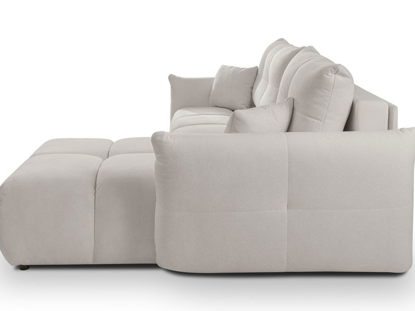 Rohová sedací souprava Basical (světle šedá) (P)