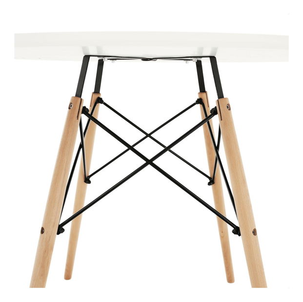 Jídelní stůl Gamin 2 (bílá + buk) (pro 2 osoby)