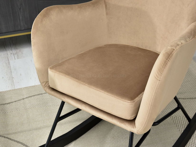 Křeslo Nesí (béžová + černá)