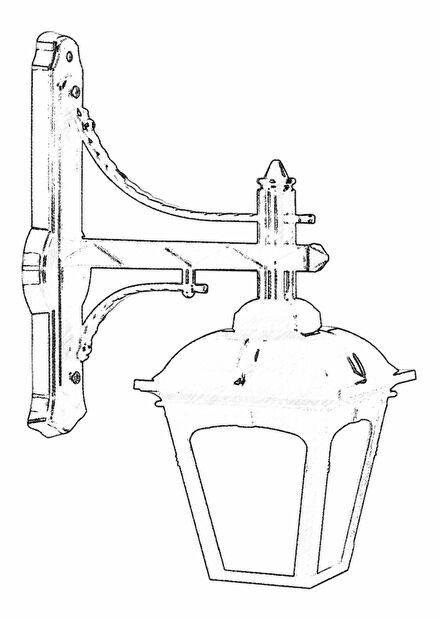 Venkovní nástěnné svítidlo Barnaby (černá)