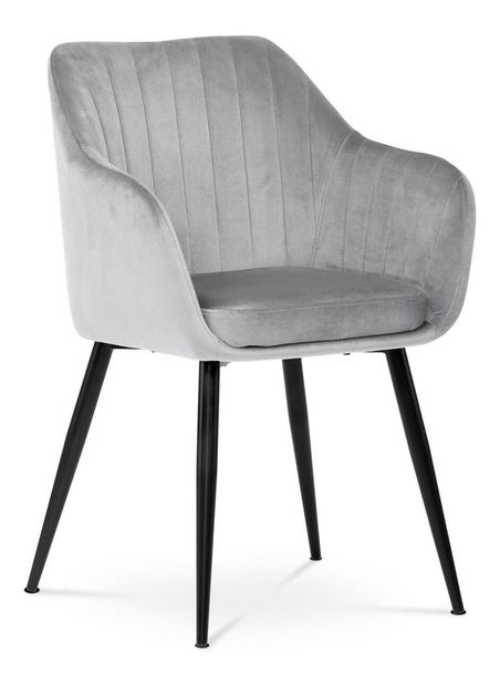 Jídelní židle Prevalecio (stříbrná)