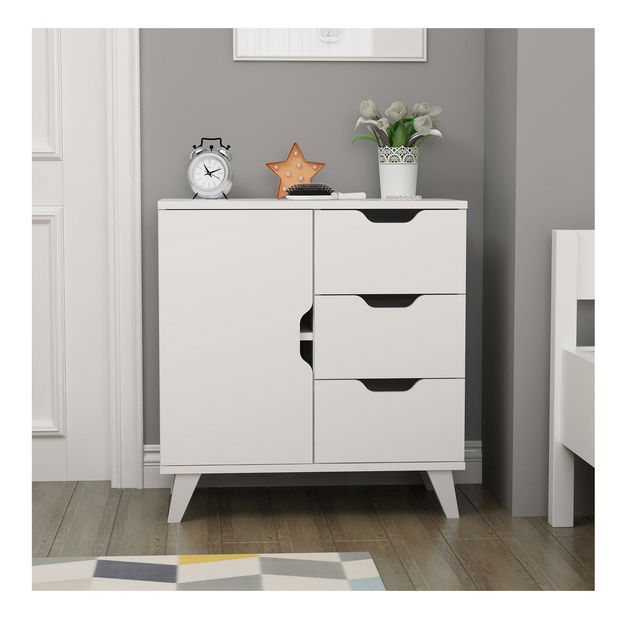 Komoda Venezia 3+1 (bílá)