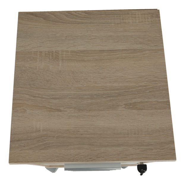 Kancelářský kontejner se zámkem Hansa 2 NEW 12 (dub sonoma + bílá)