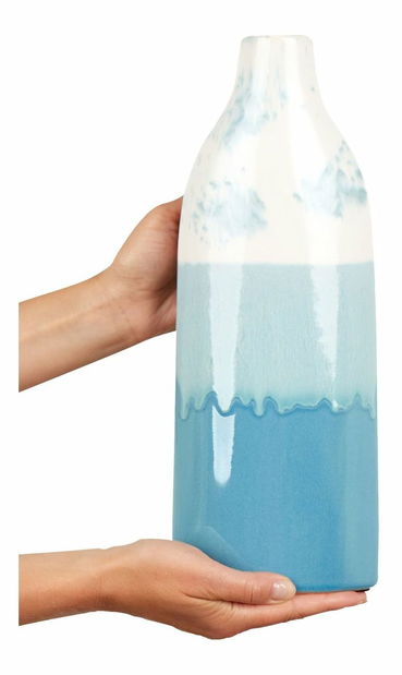 Váza 35 cm Clein (modrá + bílá)