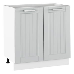 Dolní kuchyňská skříňka Janne Typ 60 (světle šedá + bílá)