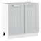 Dolní kuchyňská skříňka Janne Typ 60 (světle šedá + bílá)