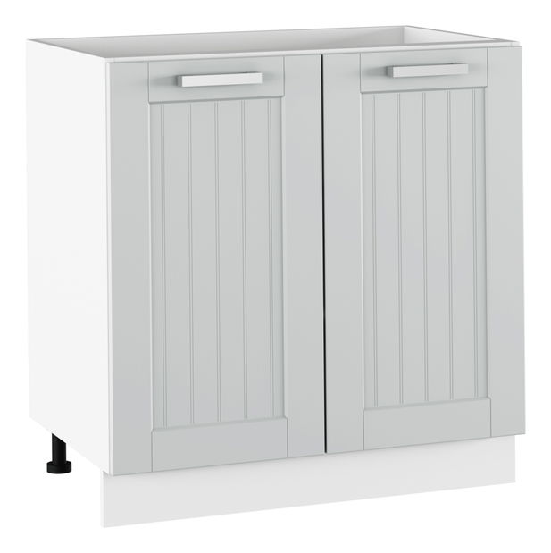 Dolní kuchyňská skříňka Janne Typ 60 (světle šedá + bílá)