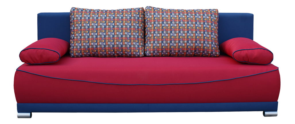 Pohovka BRW Frog (modrá + čevená)