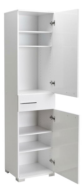 Policová skříň Aderyn (bílá)