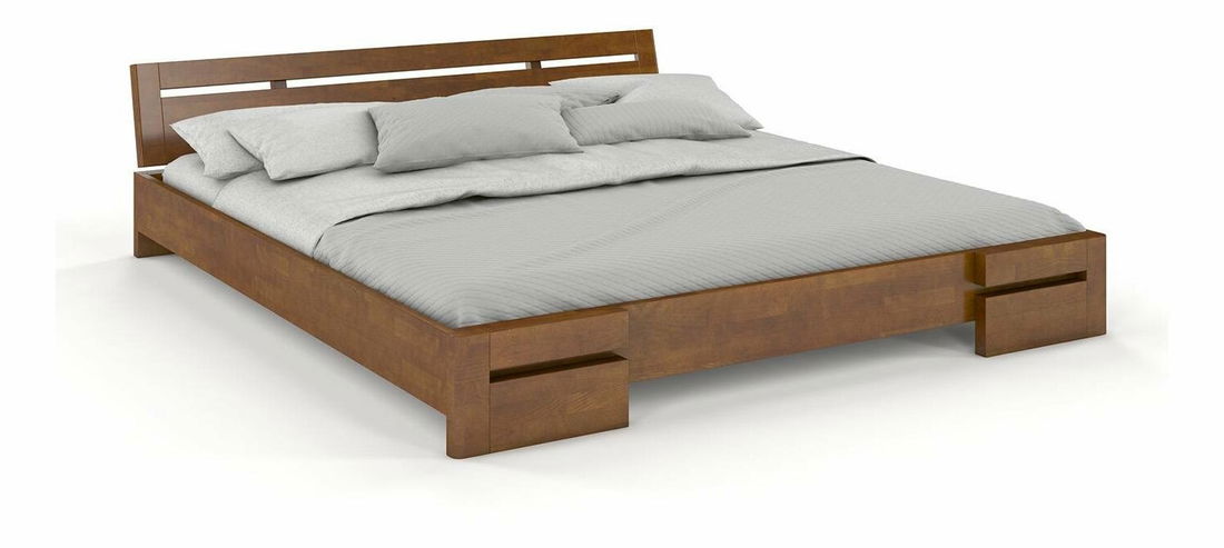 Manželská postel 180 cm Naturlig Bokeskogen (buk)
