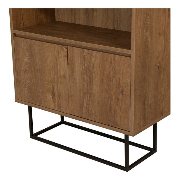 Souprava nábytku do obývacího pokoje Laxi 27 (ořech + černá)