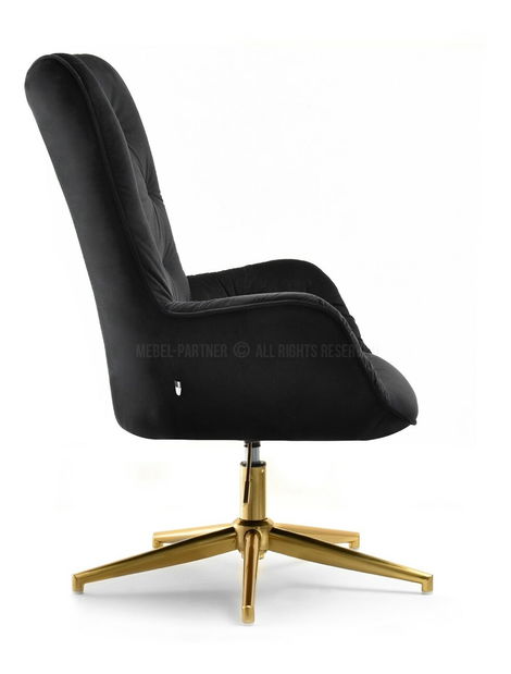Křeslo Meryl (černá + zlato)