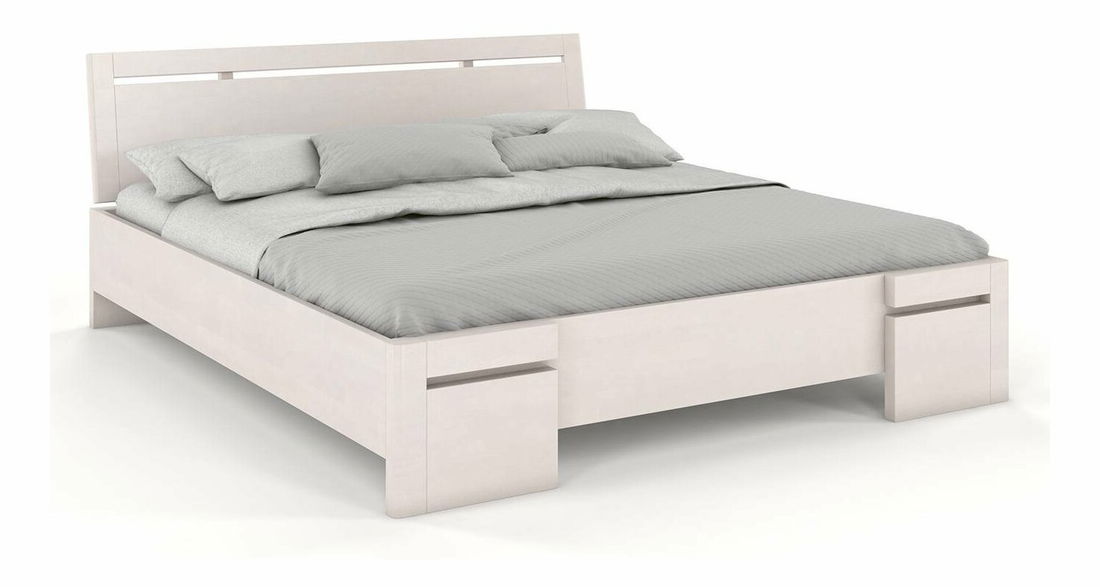 Manželská postel 200 cm Naturlig Bokeskogen High (buk)