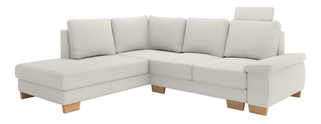 Rohová sedačka Loxy 2 (krémová) (s úl. prostorem) (L)