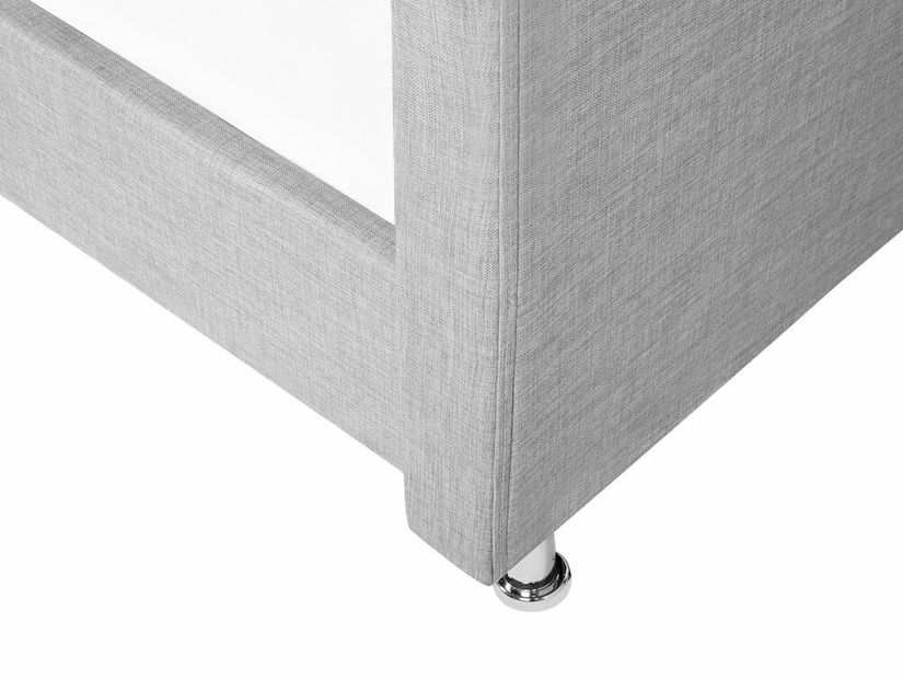 Jednolůžková postel 90 cm MATH (s roštem) (šedá)