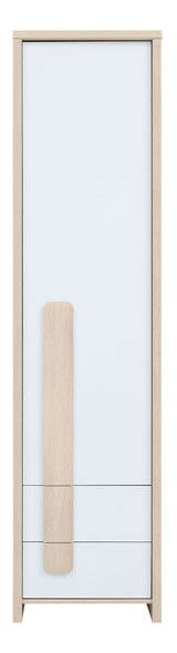 Policová skříň BRW Colorado REG1D2S (dub světlý belluno + bílá + akát)