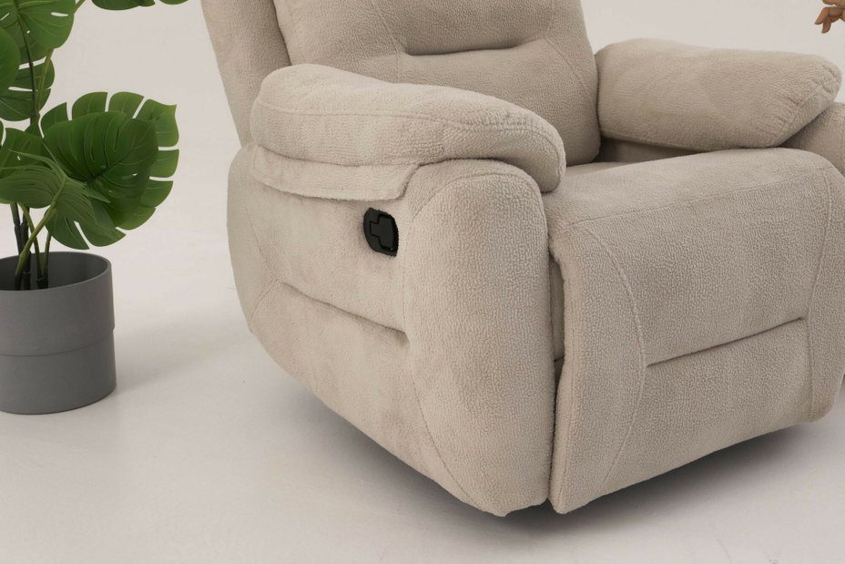 Polohovatelné křeslo Comforto M (krémová)