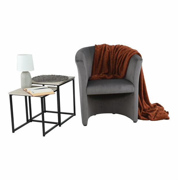 Křeslo Cubali (šedá)