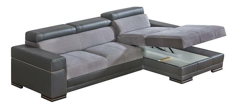 Rohová sedací souprava Pyrus 2 (šedá + černá) (P)