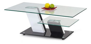 Konferenční stolek Sarai (bílá + černá)