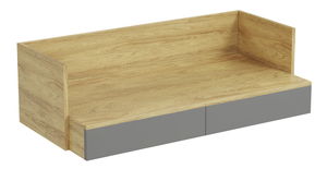 Pc stolek Mozelle 2S (hikor + tmavě šedá)