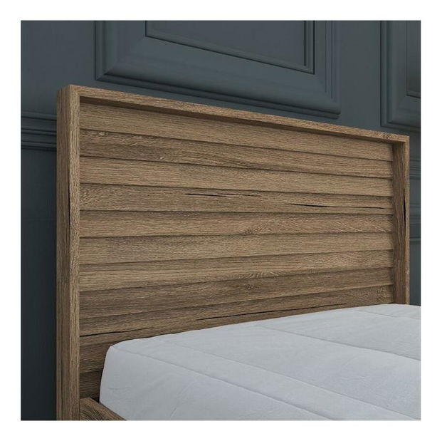 Manželská postel 160 cm Franc 46 (ořech)