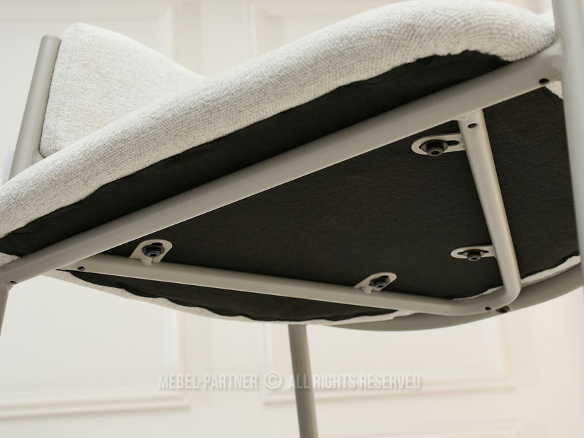 Jídelní židle Conquisto (krémová + šedá)