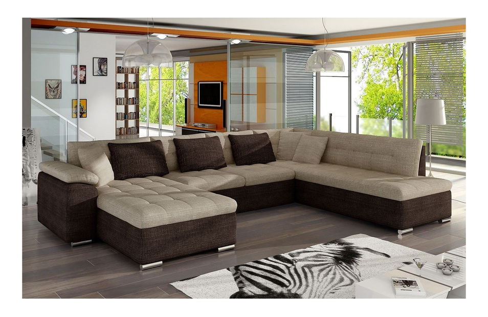 Rohová sedací souprava Talia (tmavě zelená)