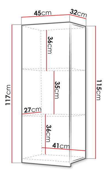 Závěsná skříňka Brolani BR11 (dub zlatý)