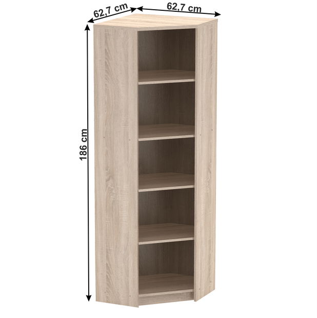 Rohový regál Hansa 2 NEW 09 (dub sonoma)