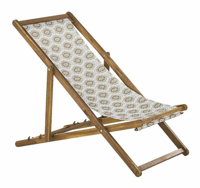 Set 2 ks zahradních lehátek s náhradními potahy Antio (krémová)