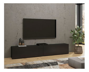 Tv stolek/skříňka Avernic Typ 40 (onyx černá + dub wotan)