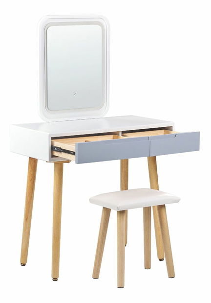 Toaletní stolek Diep (bílá)